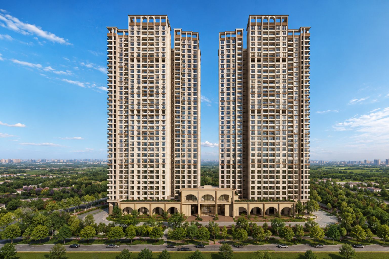 Godrej Regent Park clubhouse and open spaces