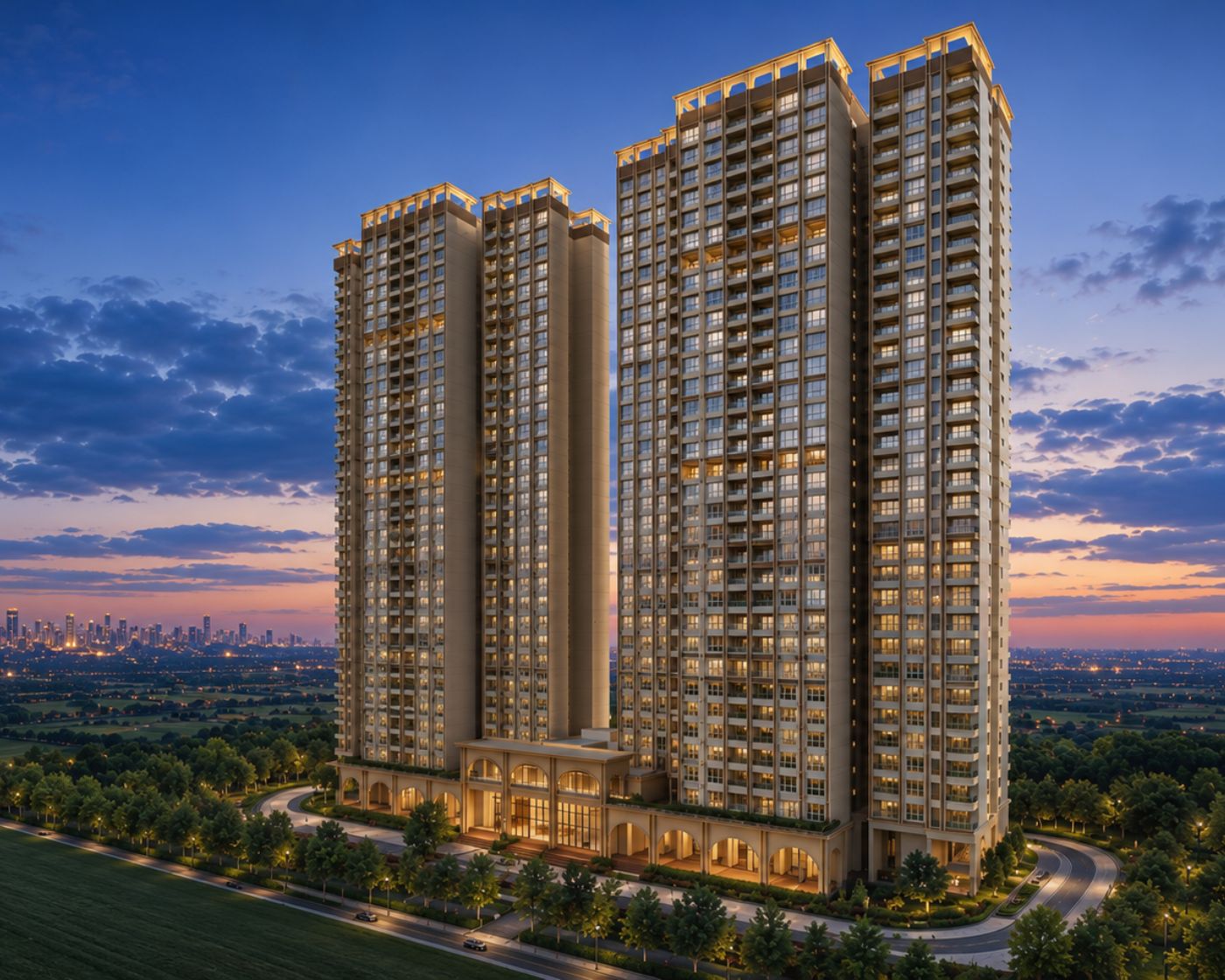 Swimming pool at Godrej Regent Park
